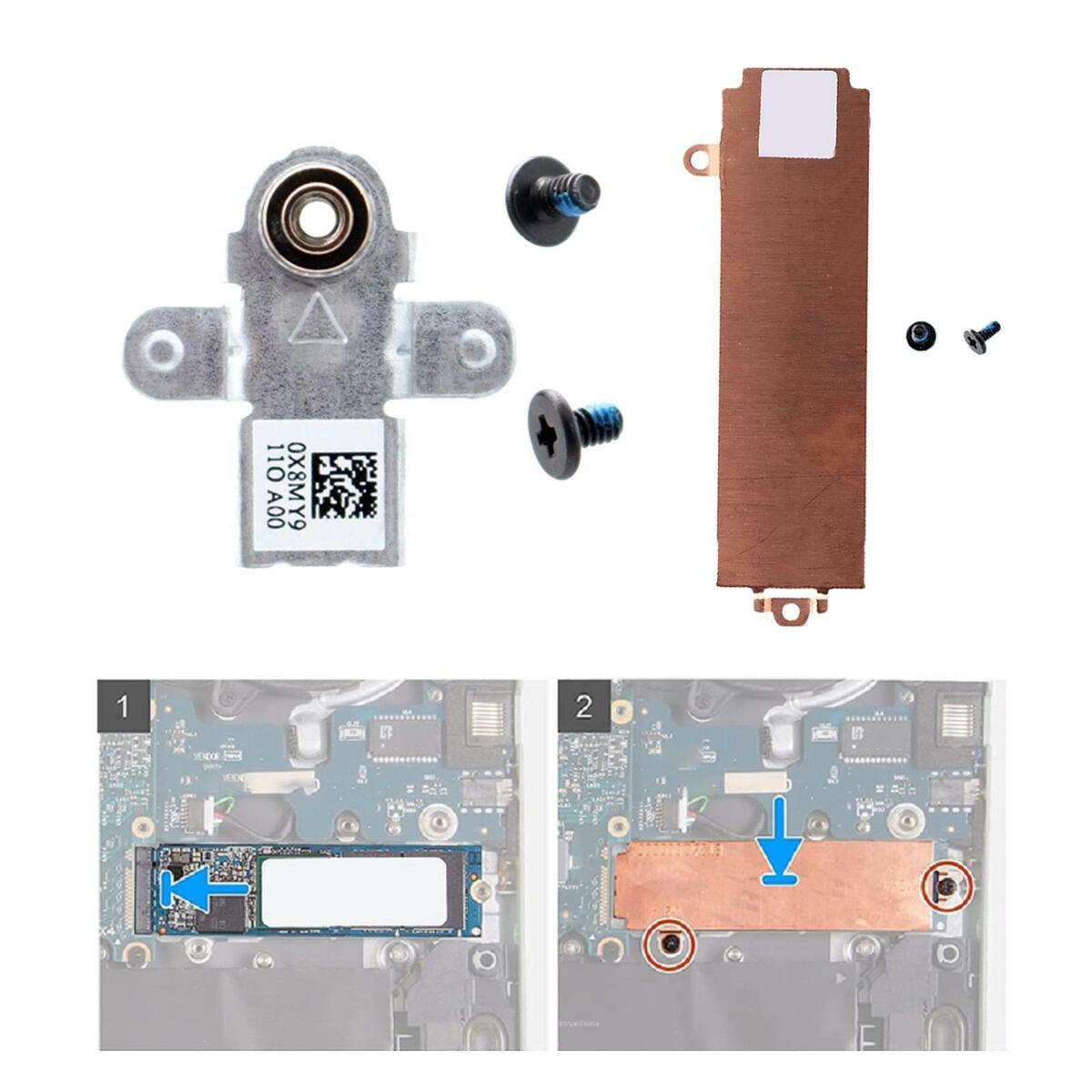 2280 M.2 SSD Heatsink  w/ Bracket for  G15 5510 5511 Laptop