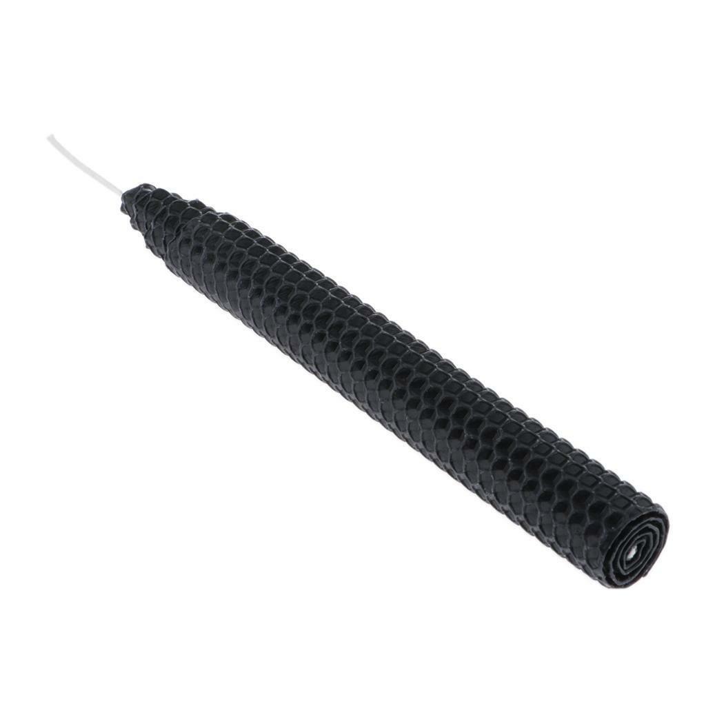 8.27Inch Black Beeswax Candles Long Honeycomb Taper for Wedding