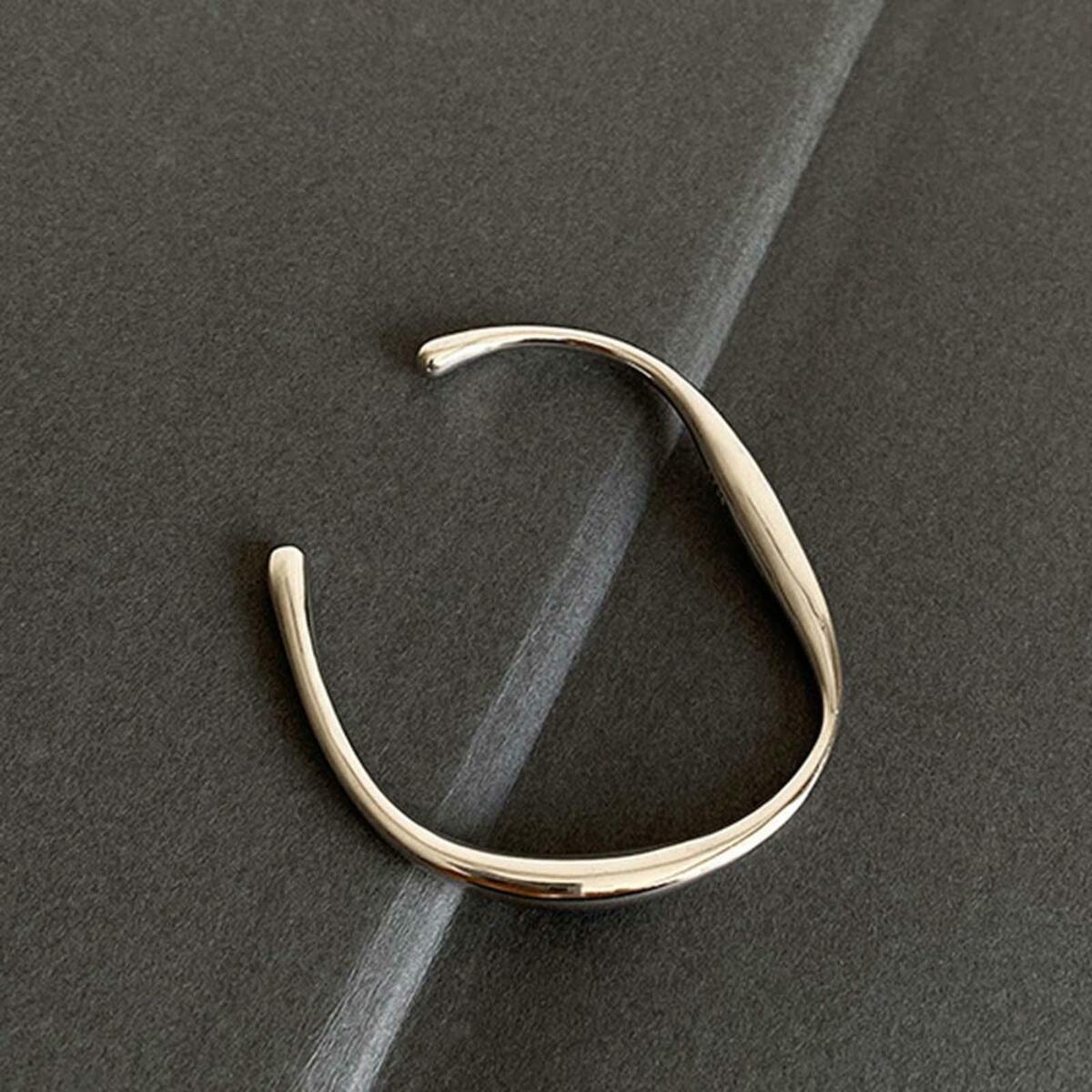 Bangle Bracelets Jewelry Round Simple Irregular Fashion Adjustable
