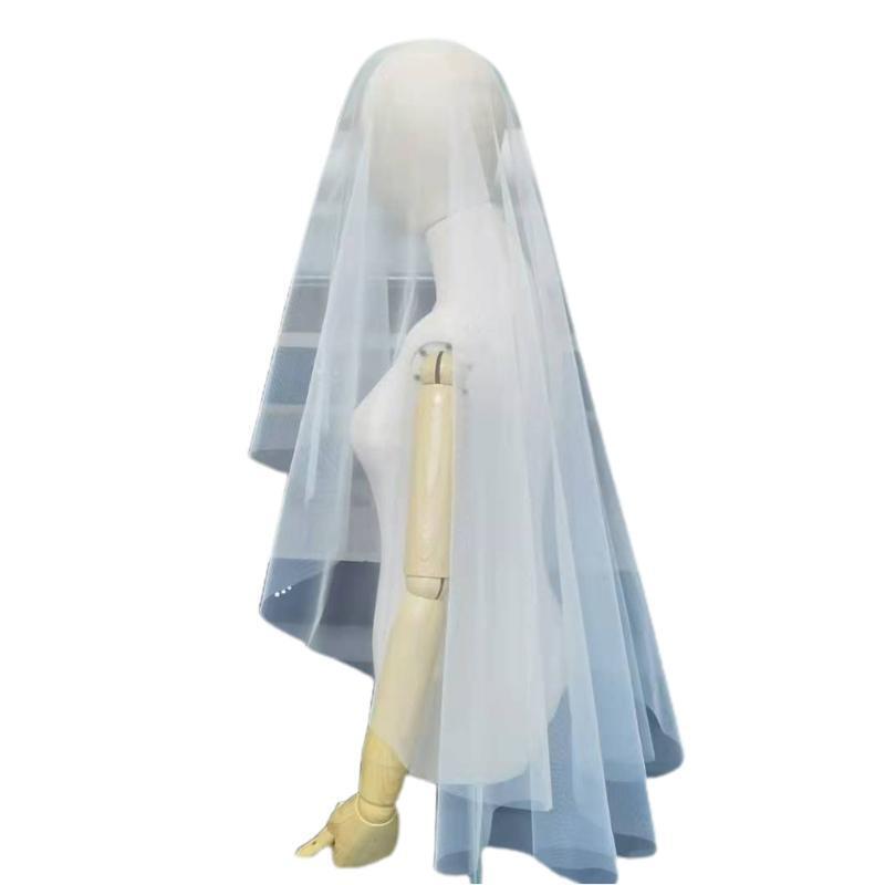 Wedding Veil Rhinestones Embellished Short Bachelorette Party Sheer Veils