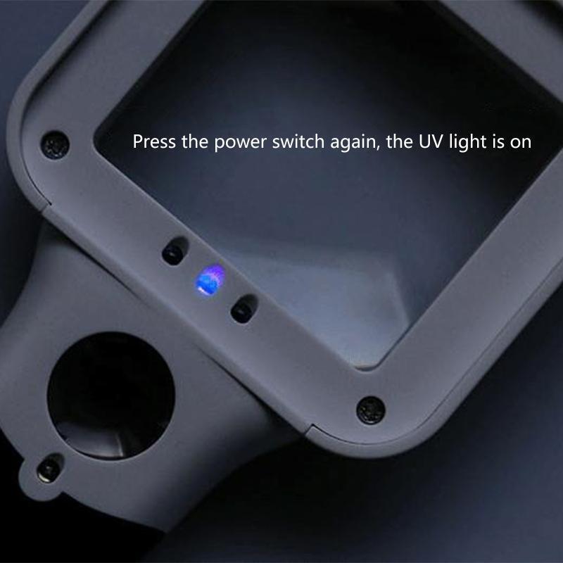 Double Glass Lens Handheld Illuminated Magnifier Reading Magnifying Glass 5X 45X