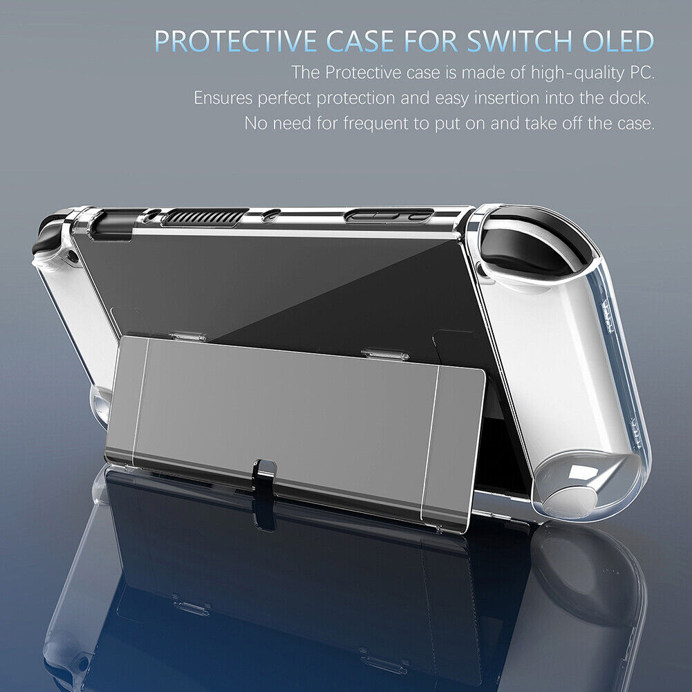 Game Console Frame Case with Bracket Video Gamers Accessories for NS OLED