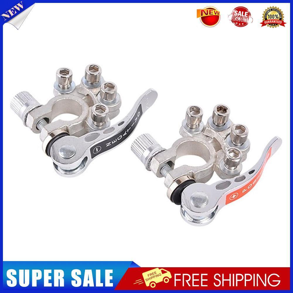2pcs Quick Disconnect Car Battery Main Cable Post Clamp Terminal Connectors