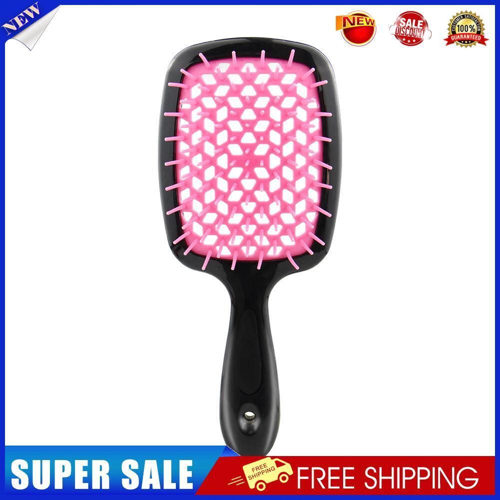 Hollow Airbag Massage Comb Straight Curly Hair Care Styling Brush (Pink)
