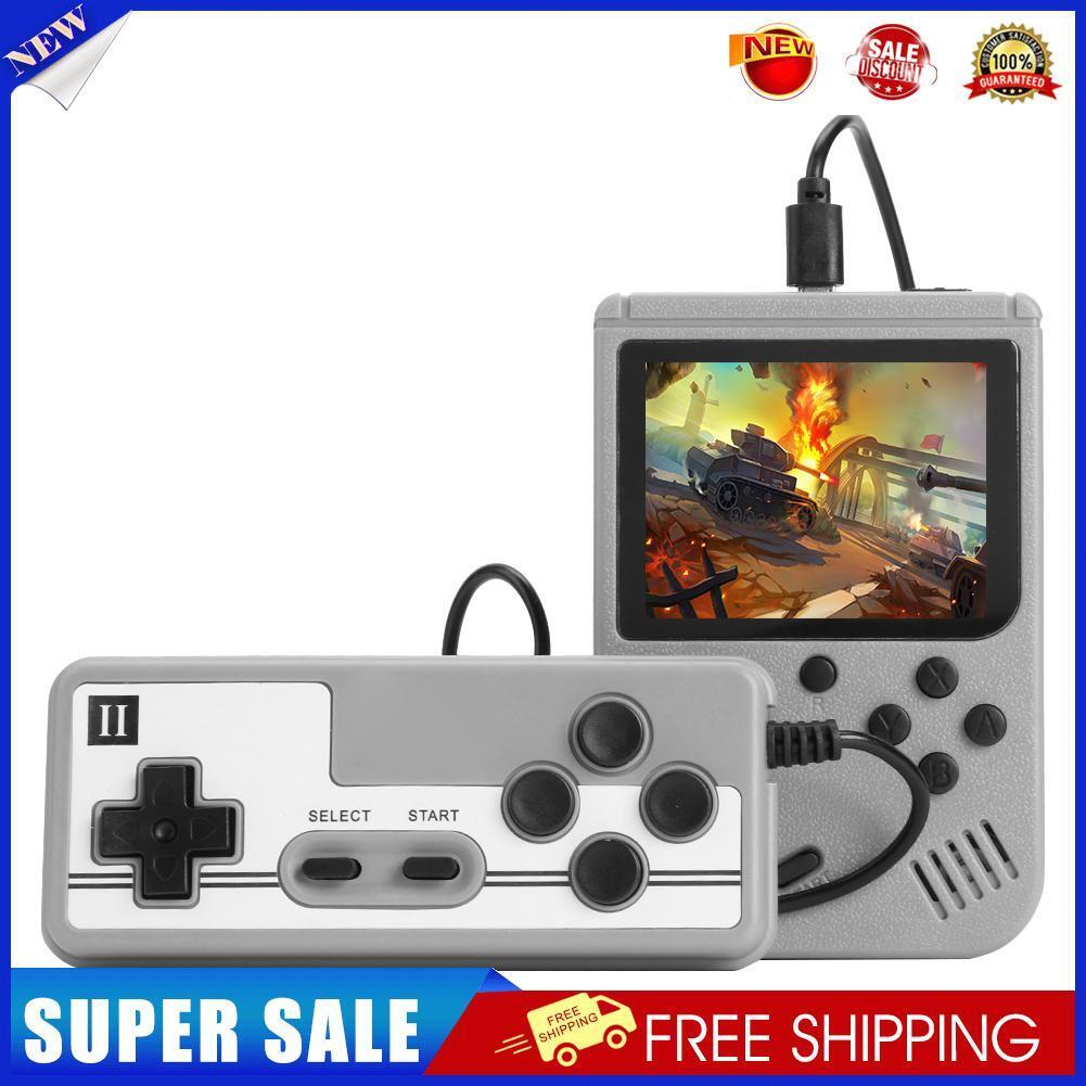 Pocket Handheld Game Console Gamepad 500 Video Games Player Gift (Grey)