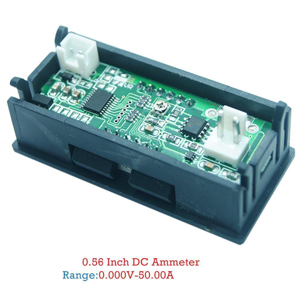 Mini Digital 0.56inch LED Display Ammeter Panel Amp Current Meter (0-50A)