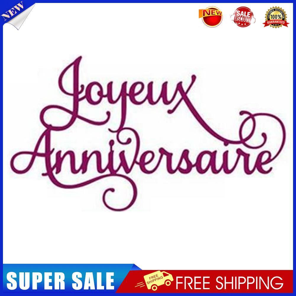 French Alphabet Cutting Die for DIY Scrapbooking Embossing Die Cuts 3pcs