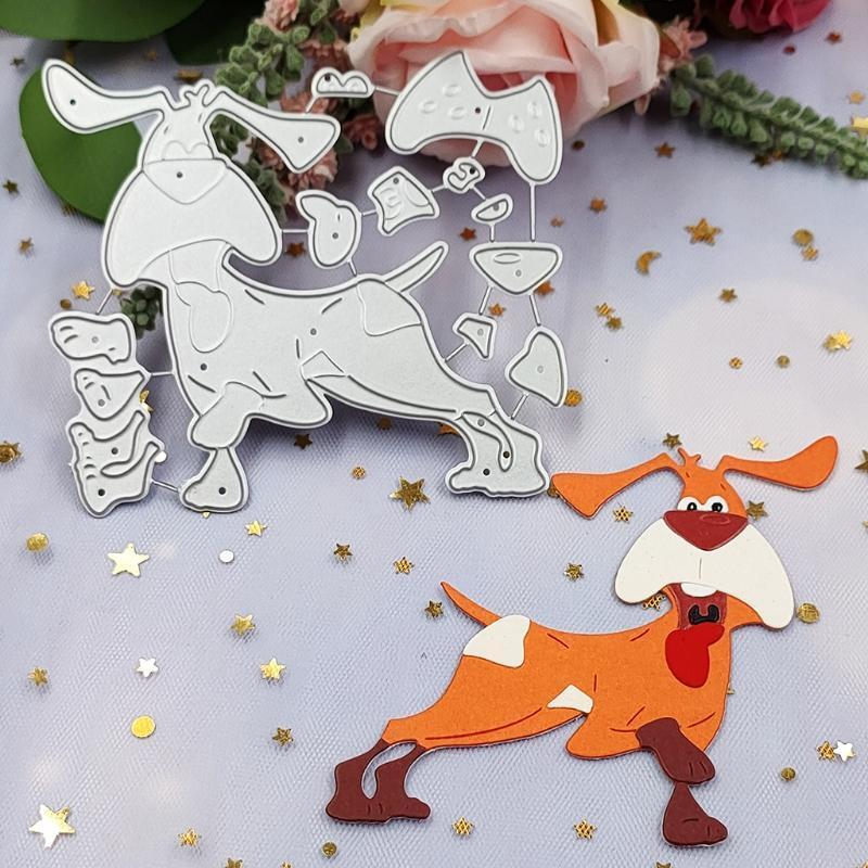 Dog Scrapbooking Clear Stamps Embossing Carbon Steel Printing Cutting Die Mold