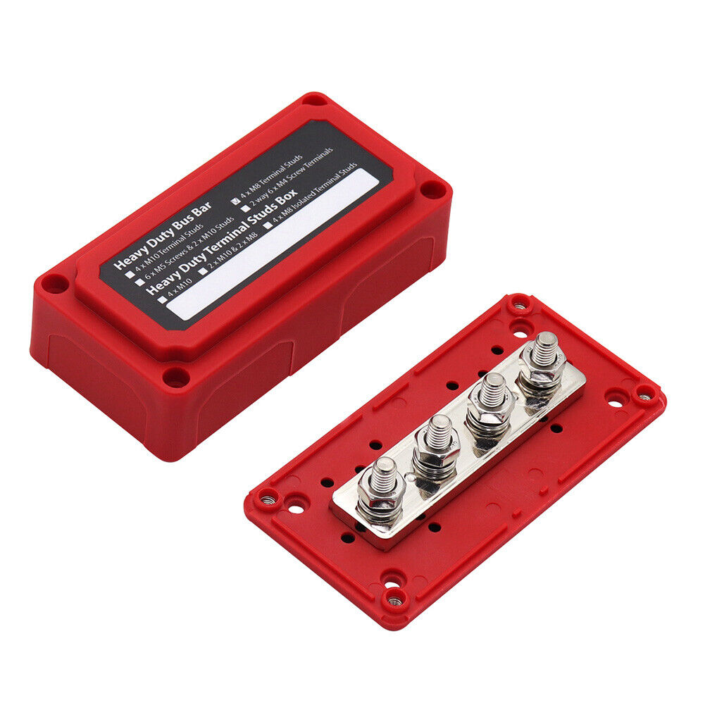 D4 Terminal Studs Bus-Bar Box C 48V 300A Car Ship Power Distribution Block