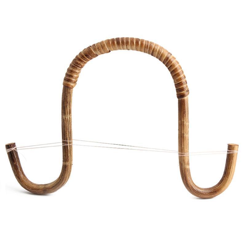Bamboo Rattan Bag Handle Wood Purse Bag Wooden Handles Making Handle Bag Handles