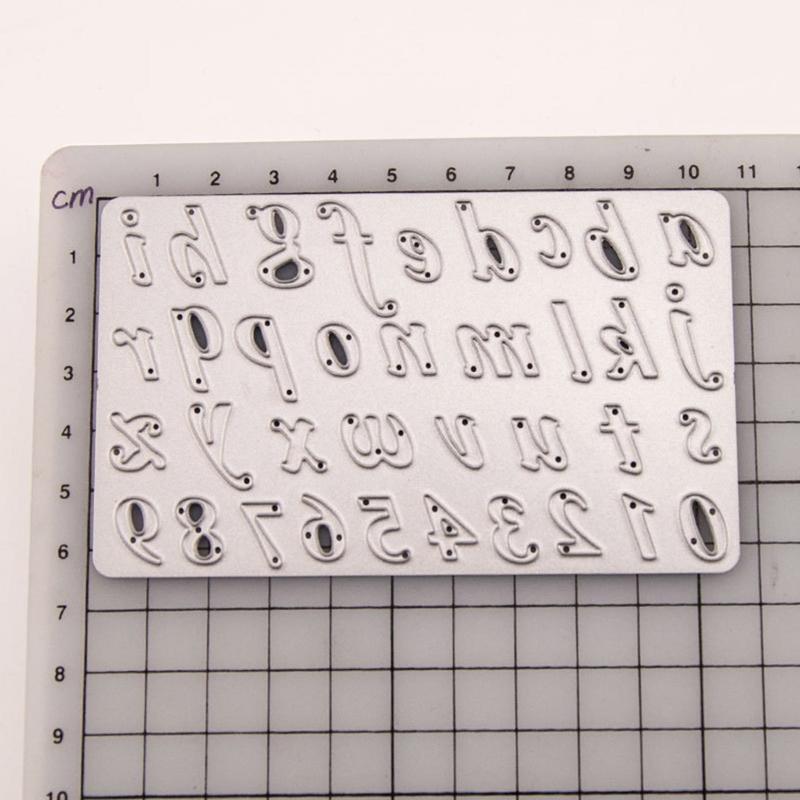 Letters Numbers Metal Cutting Dies for DIY Scrapbooking Diary Embellishments