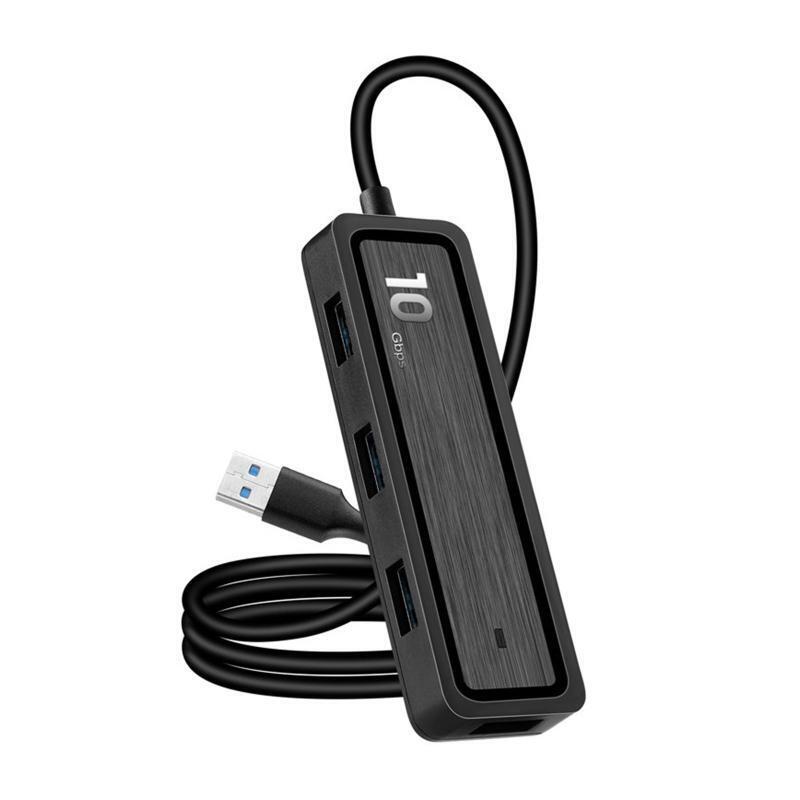 USB Hub Docking Station USB 3.2 Adapter Splitter with SD TF Reader 10GBps 6-Port