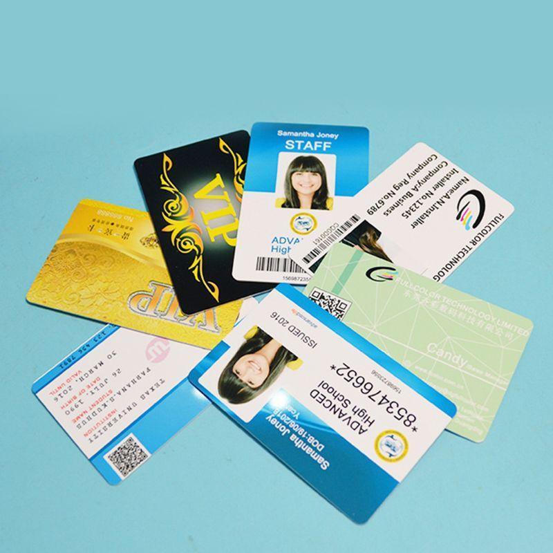 100 Premium White Blank Inkjet PVC ID Cards Plastic Double Sided Printing Cards