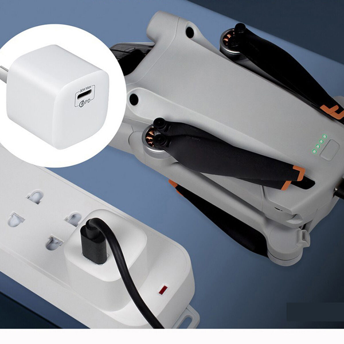 For Mini 3 Pro 30W Gallium Nitride PD Charging Head PD Mini Fast Charge Drone