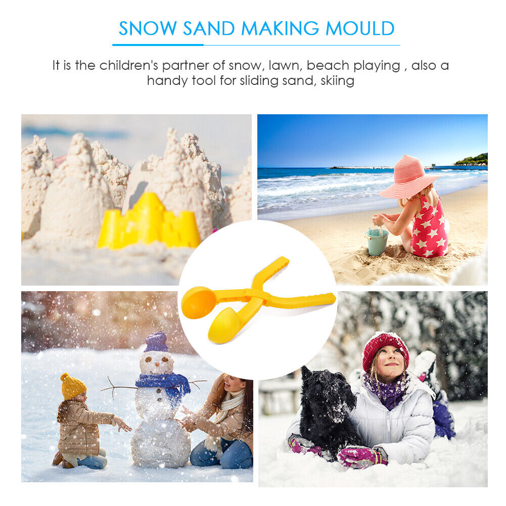 Snowball Clip Plastic Snow Ball Maker Mold for Outdoor Sports Tool Random
