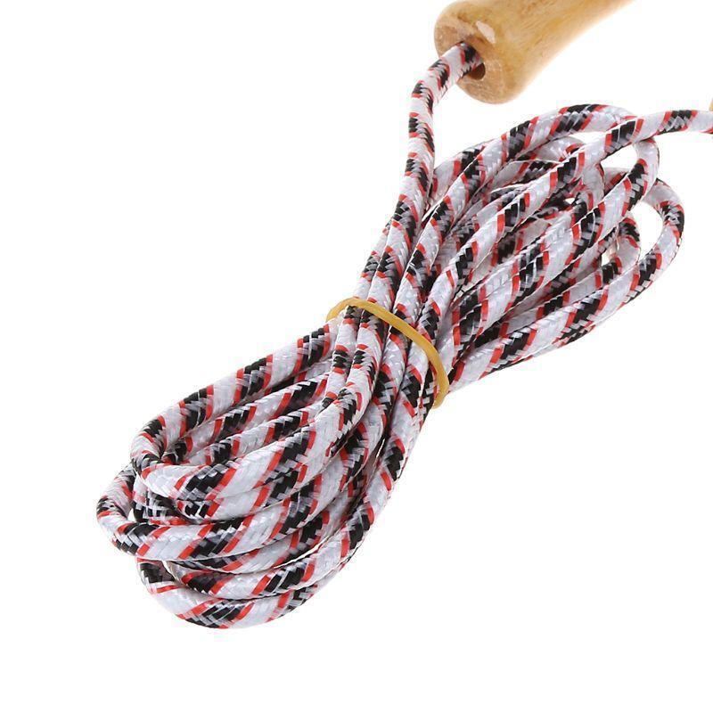 Hot 2m Wooden Handle Jumping Rope Kid Fitness Equipment Practice Speed Skipping