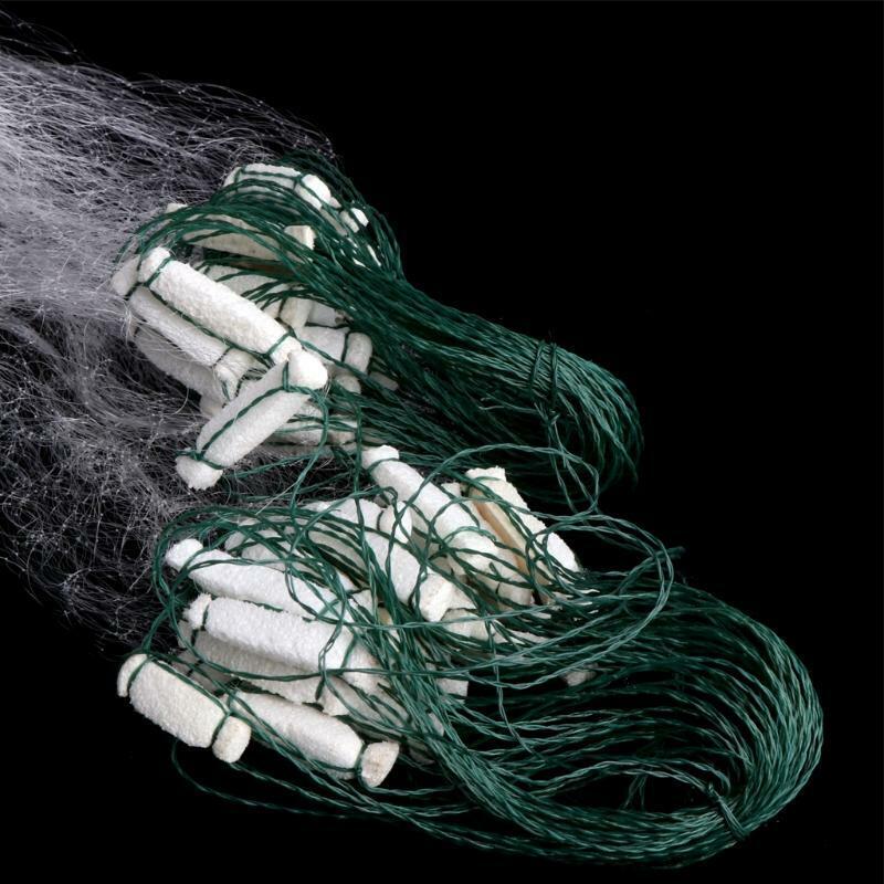 Fine Fish Net w/ Floats Cast Net Easy Throw Catch Fishing Net Hunting Hand Throw