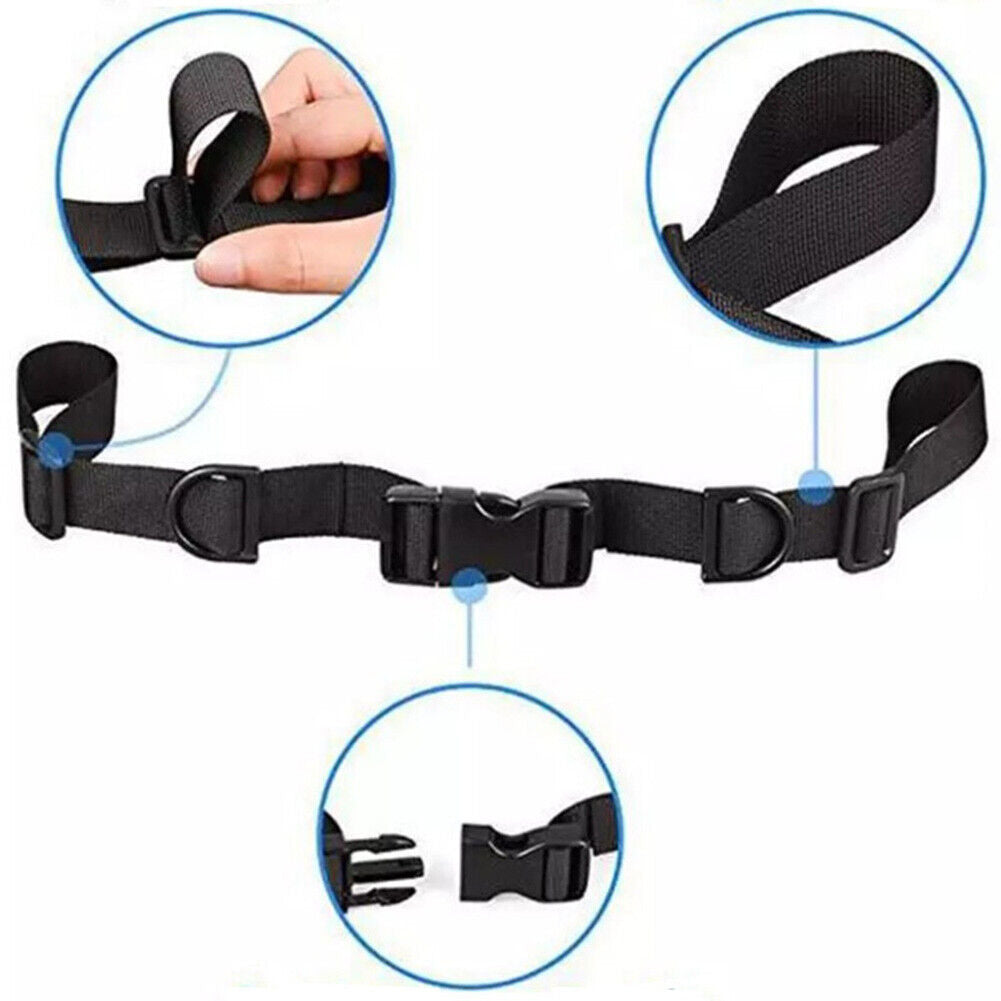 Adjustable Backpack Chest Harness Strap Non-Slip Backpack Straps (Black)
