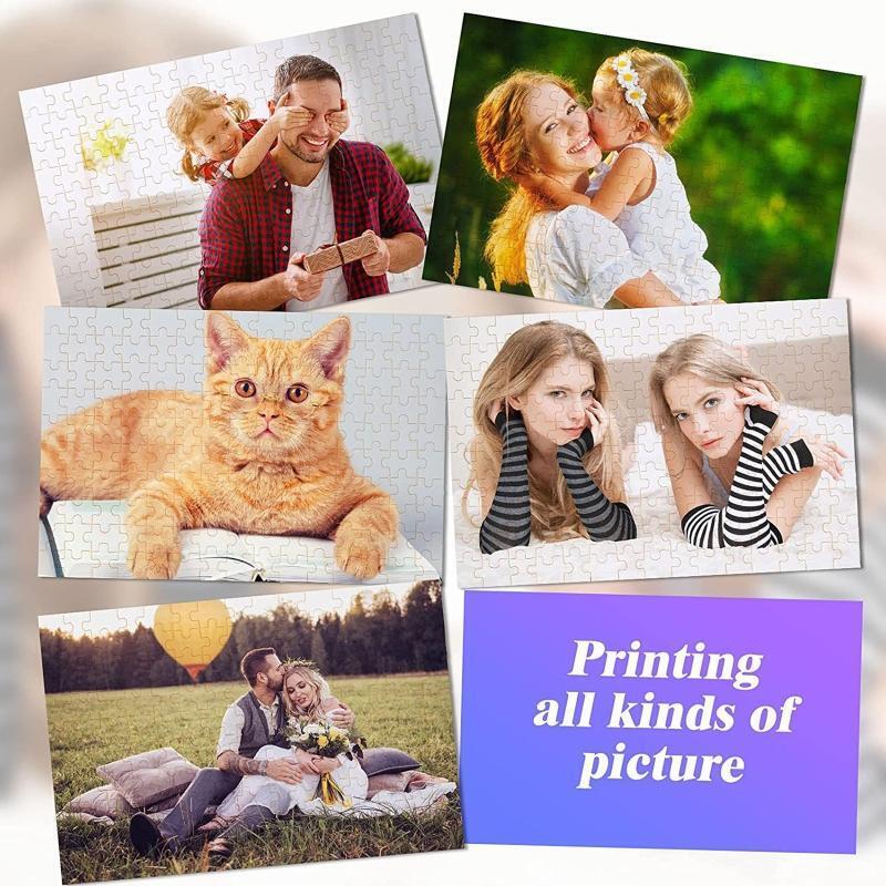 15 Sets Blank Sublimation-Puzzle Blank Jigsaw for DIY Custom Puzzle Heat Press