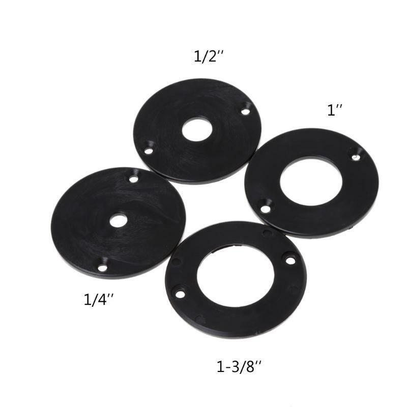 Aluminum Router Table Insert Plate w/ 4 Rings Screws For Woodworking Benches