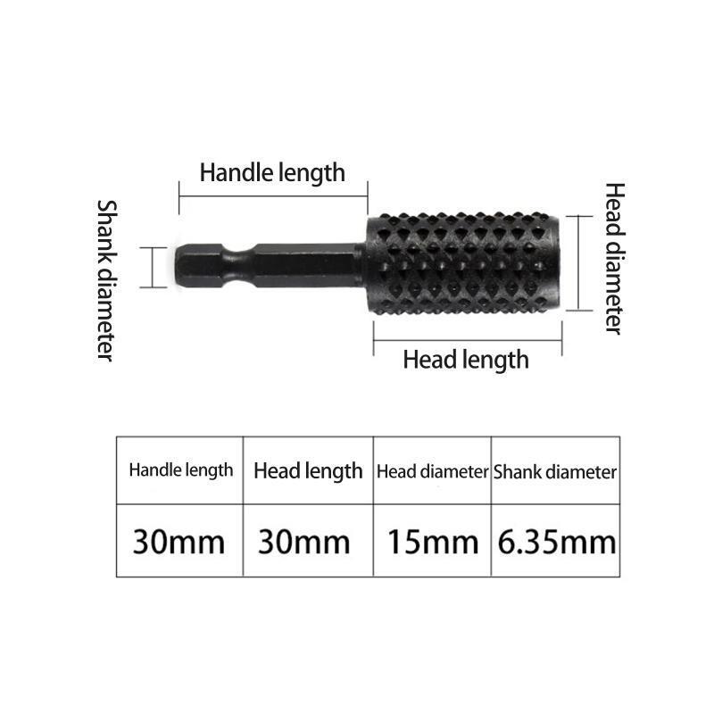7 Pcs Rotary Cutting Burr Set with 1/4 Inch Shank Carpentry Filing Tool