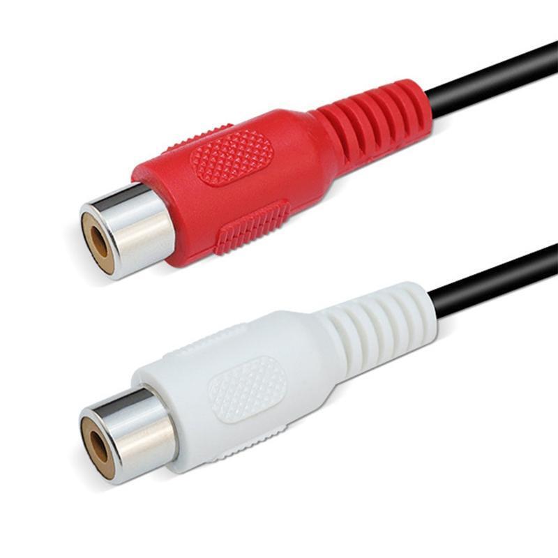 RCA Audio Adapter Connector 3.5mm Audio Cable 1 Male To 2 RCA Plug Female
