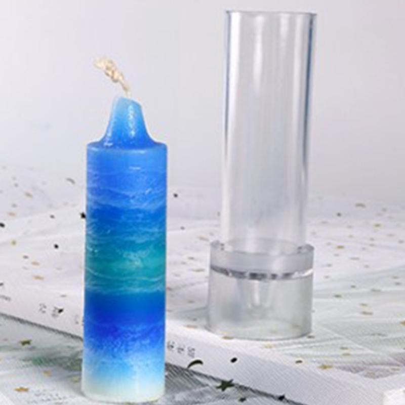Plastic Candle Molds for Candle Making Set of 3 - Including Pillar Mold, Cylind