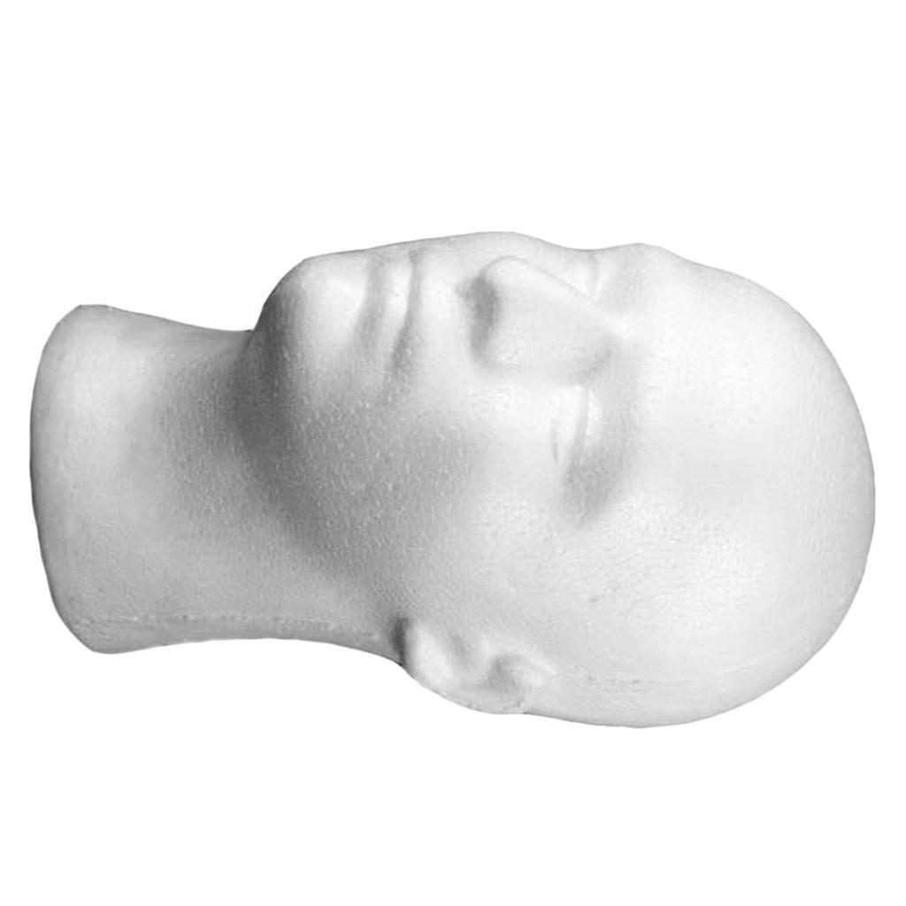 10x Men Foam Manikin  Head for Wigs Glasses Headsets f/