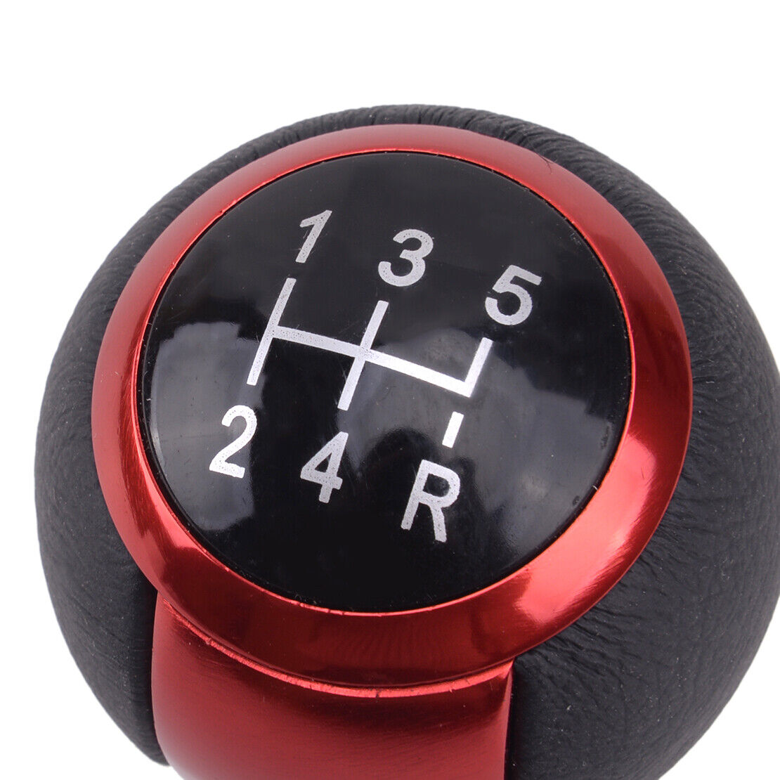 Universal Car MT Manual 5 Speed Gear Shift Knob Gear Stick Shifter Ball Head Red