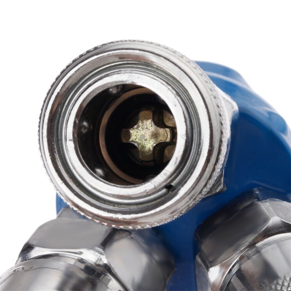 For Pneumatic Dia 1/4" NPT 3 Way Pass Female Air Pressure Coupling Hose Coupler