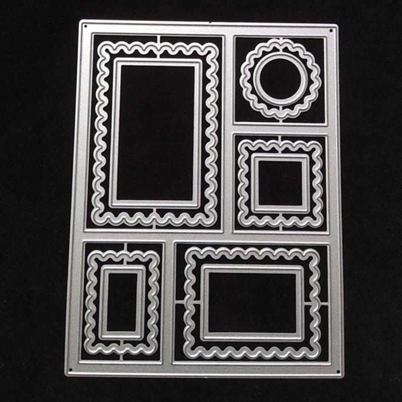 Metal Cutting Dies Carbon Steel Frame Border Stencil for Card Making Album Decor