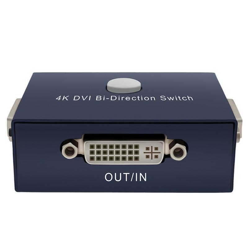 4K DVI Switcher 2 Input 1 Output  for PC DVI Switch 2 in 1 Out Support 1920X1080