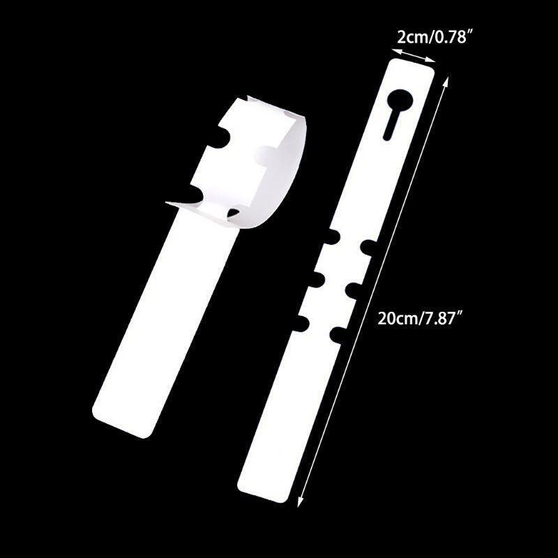 100 Pcs White Plastic Plant Tree Tags Nursery Garden Lables 2x20cm Wrap Around