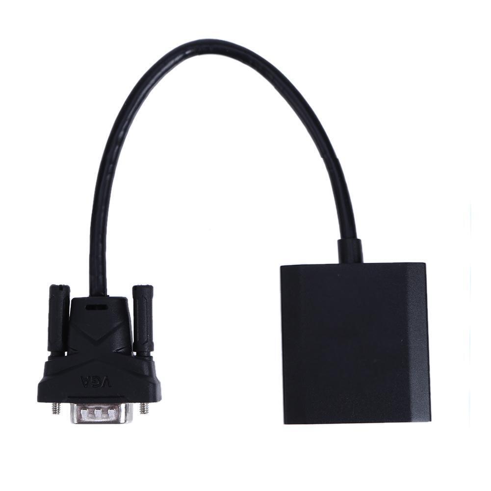 VGA to HDMI-compatible Adapter Cable 1080P Analog to Digital Audio Converte