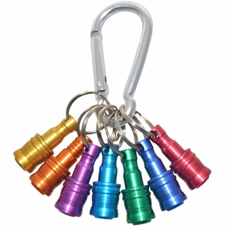 1pcs Keychain Extension Bar,1/4 Inch Hex Shank Screwdriver Extension Bits Holder