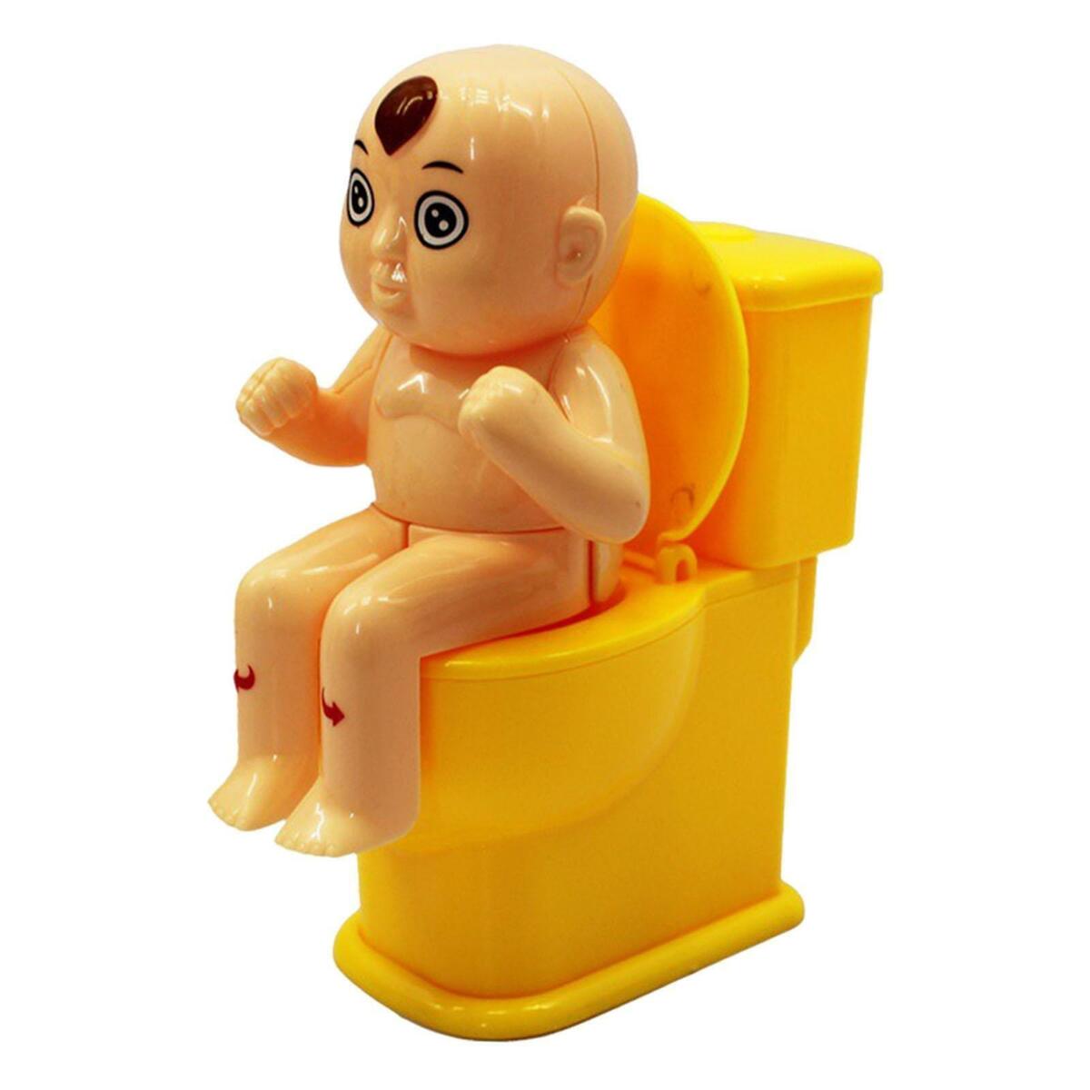 Novelty Children Tricky Shooting Water Sitting  Toilet   Boy