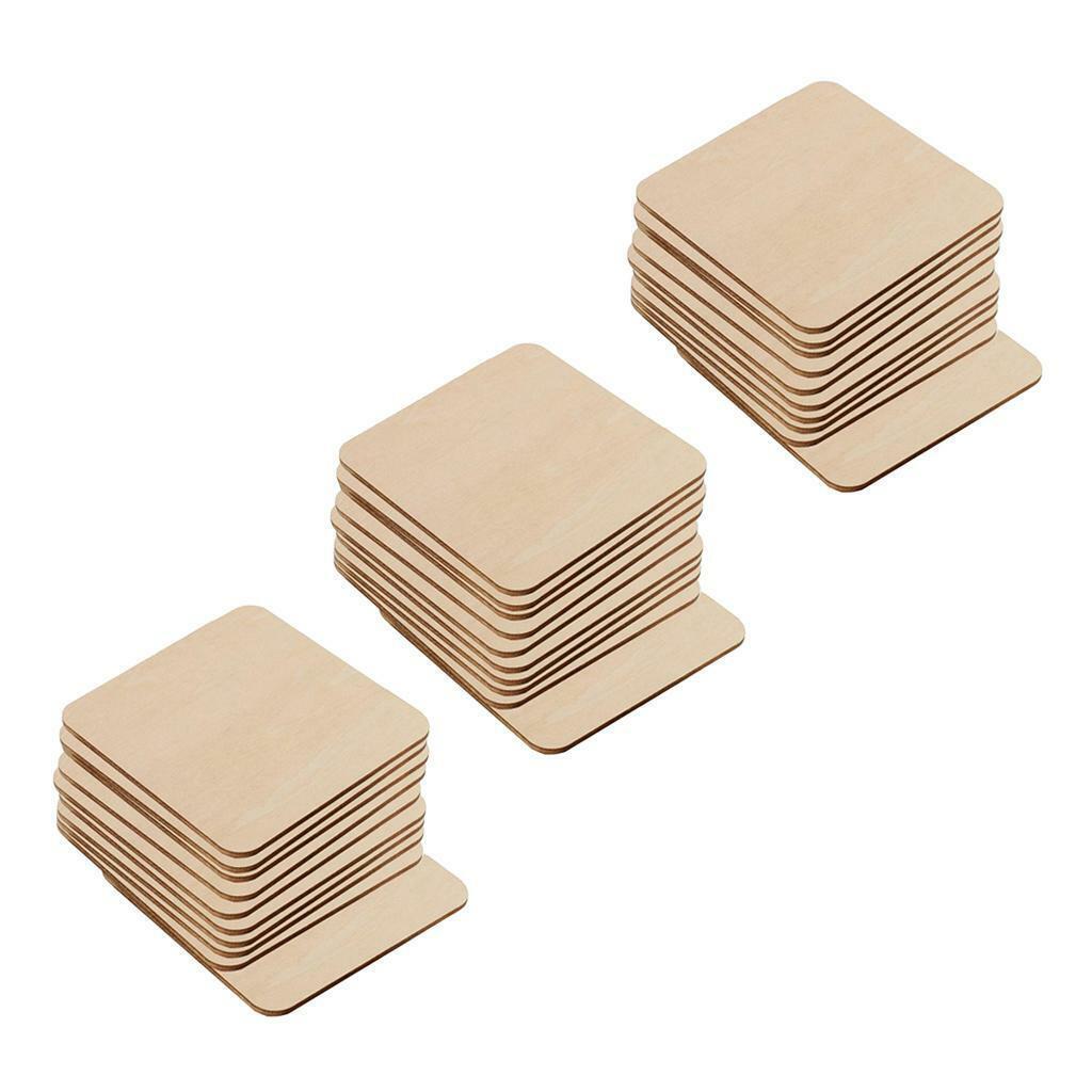30pcs Unfinished  Cutouts en Blank Cards Pieces to Paint
