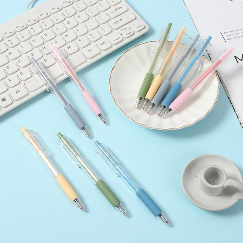 Black Gel Pen Retractable Gel Pen Office Writing Pen Large Ink Volume Refillable
