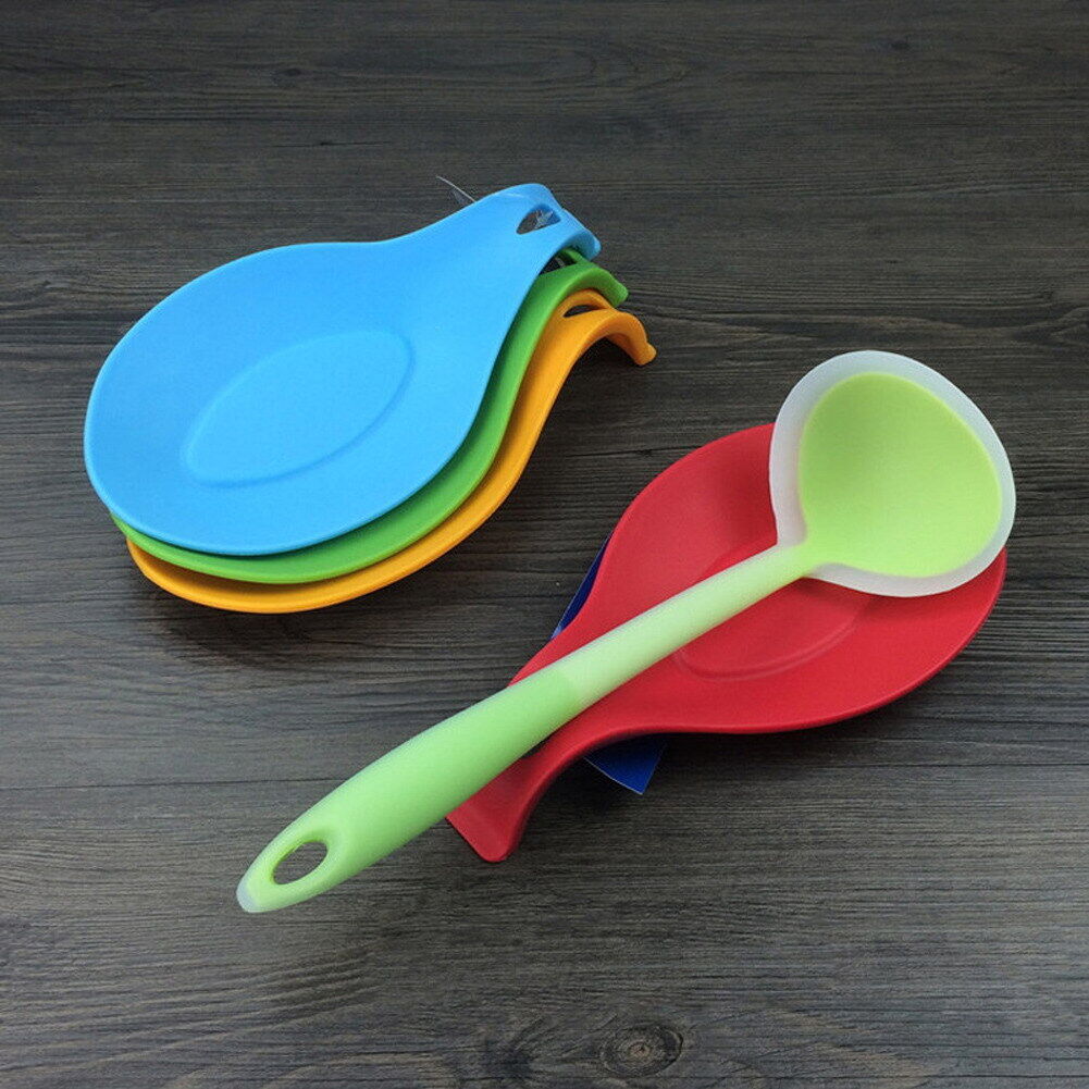 Silicone Spoon Insulation Mat Placemat Drink Glass Coaster Tray