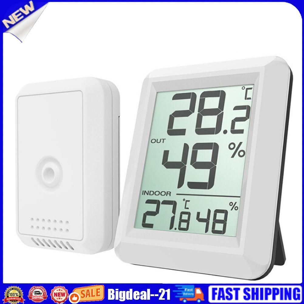 Digital Wireless Hygrometer Indoor Outdoor Thermometer Humidity Monitor