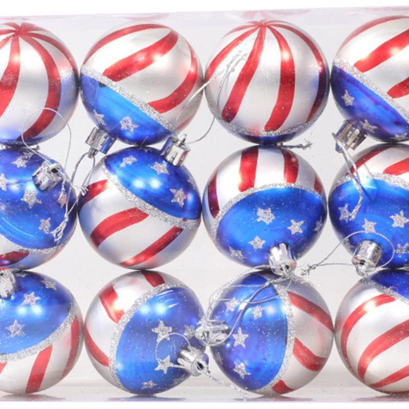 Independence Day Ball Set of 12 4th of July Memorial Day Decor Crafts