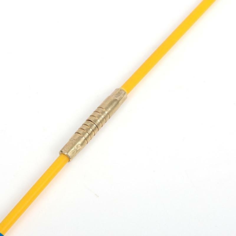 10Pcs/Set Pull Push Rods Cable Rods Fiberglass Cable Electrical Fish Tape Kit