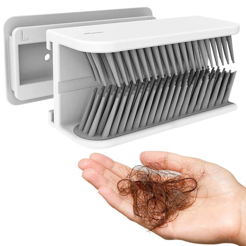 Self Adhesive Shower Hair Catcher Bathtub Filter Hair Catcher Easy to Remove
