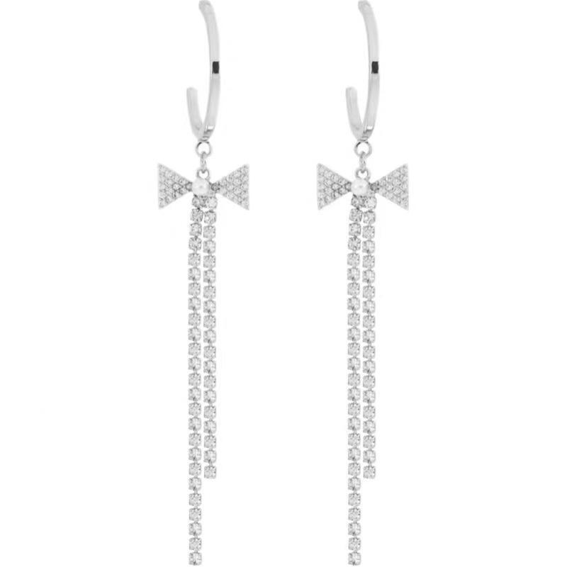 Bow Drop Dangle Earrings for Women Girl Bride Valentine Gift Wedding Favors
