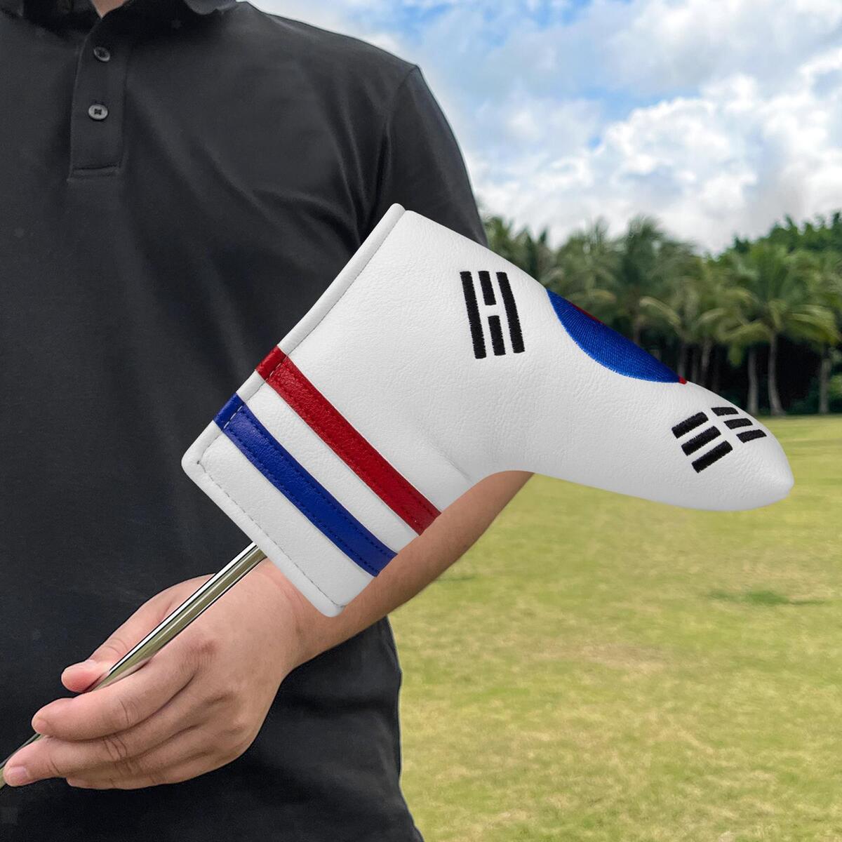 PU Leather Golf Blade Putter Head Cover for Men Golfers Outdoor Sports