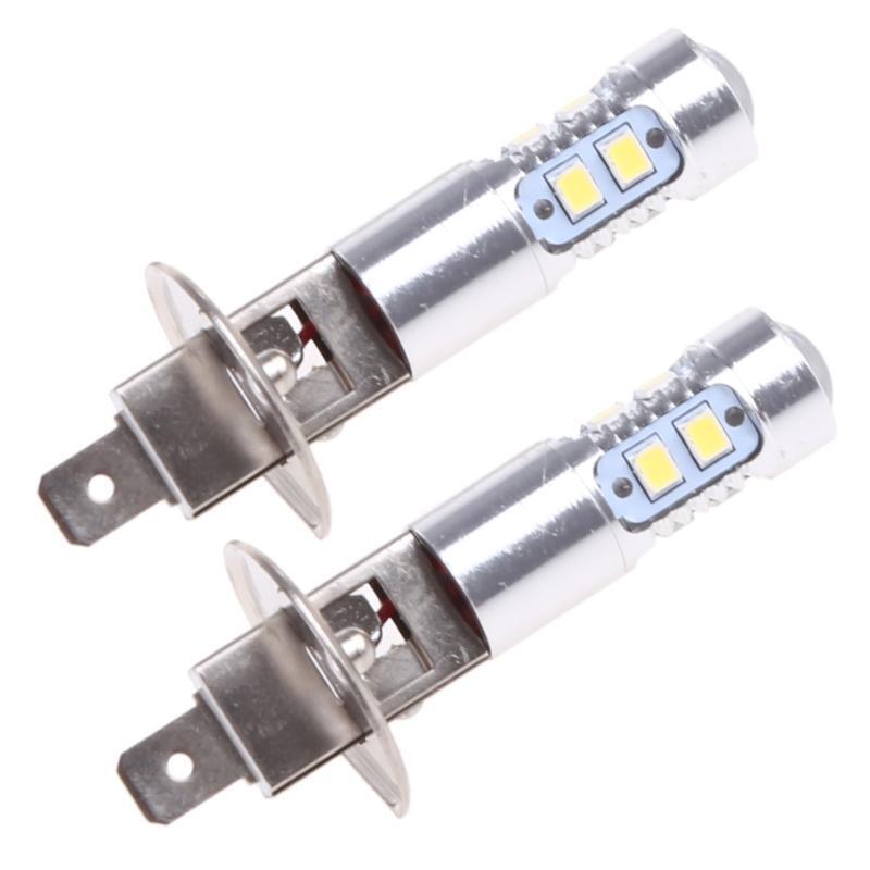 2pcs H1 Headlamp Super White 6000K 100W High Power LED Fog Light Driving Bulb