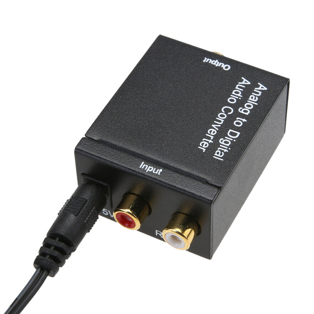 Analog L/R to Digital SPDIF Coaxial Coax RCA & Optical Toslink Audio Conver