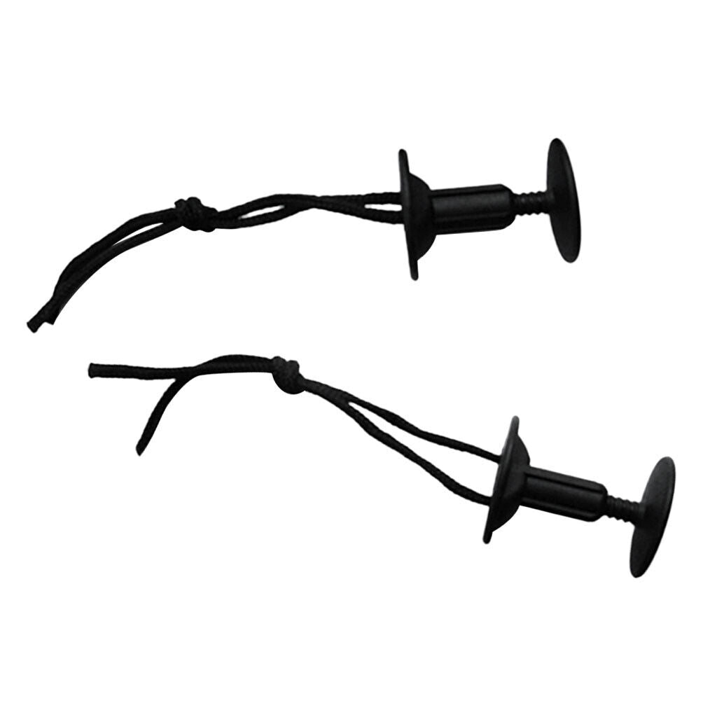 2x  Leash Plugs with Cords Strings Water Sports Surfing Accessories