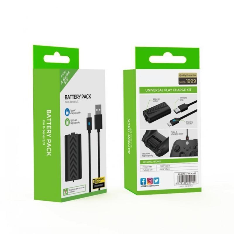 For X Series X|S?1200mah Rechargeable Battery with 10FT USB C Charging Cable