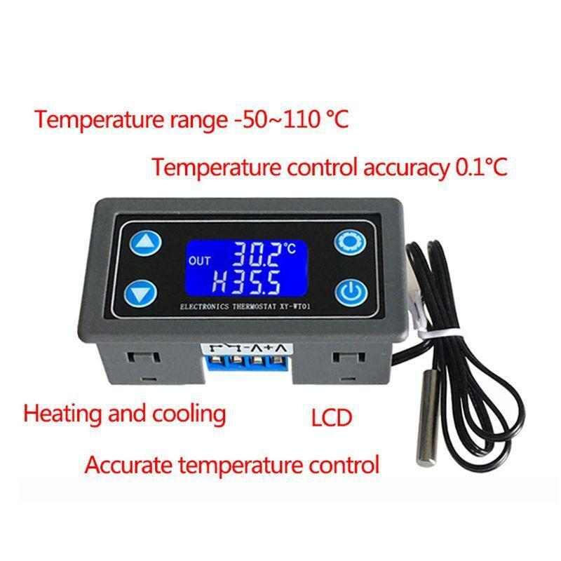 XY-WT01 Temperature Controller Digital LED Display Heating/Cooling Regulator